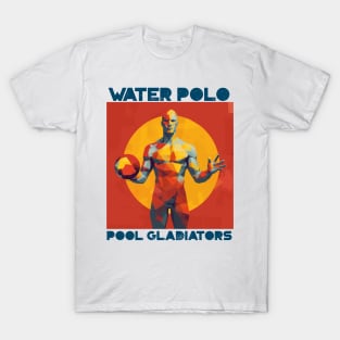 pool gladiators, waterpolo design v7 T-Shirt